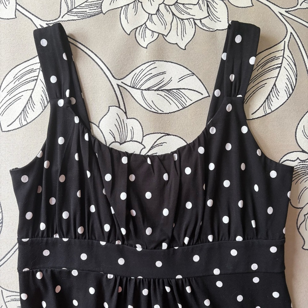 Ann Taylor Black and White Polka Dot Dress - Picture 3 of 5